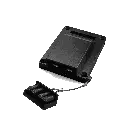 The WRAITH cover assembled over its connector, seen from the front against a dark background
