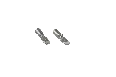 The two copper terminal pins from the WRAITH kit, rated 50A at 6 AWG